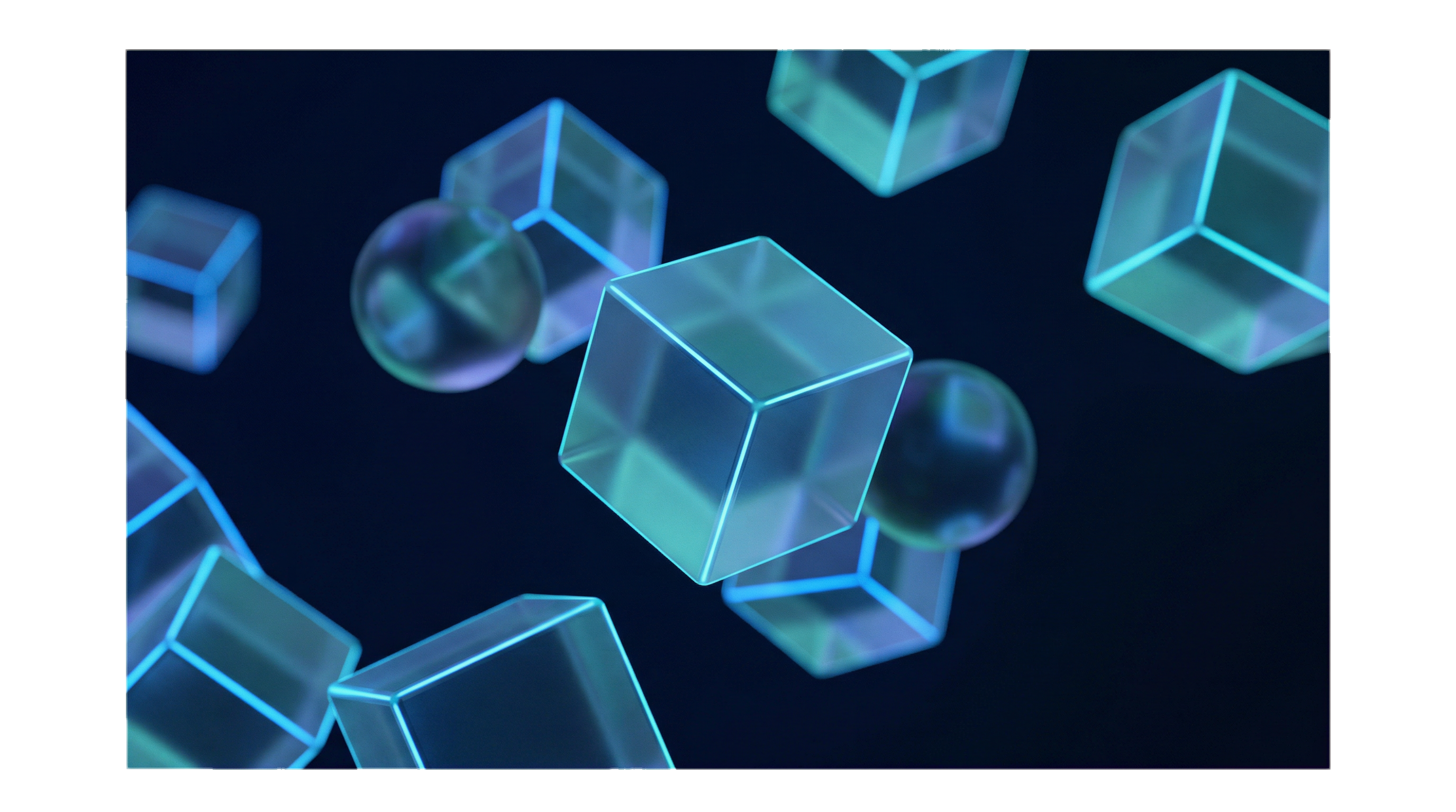 Abstract 3D Geometric Composition